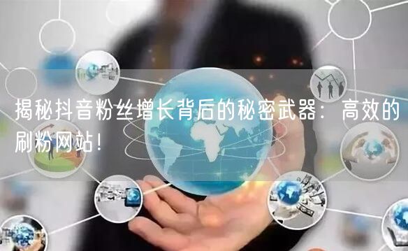 揭秘抖音粉丝增长背后的秘密武器:高效的刷粉网站!