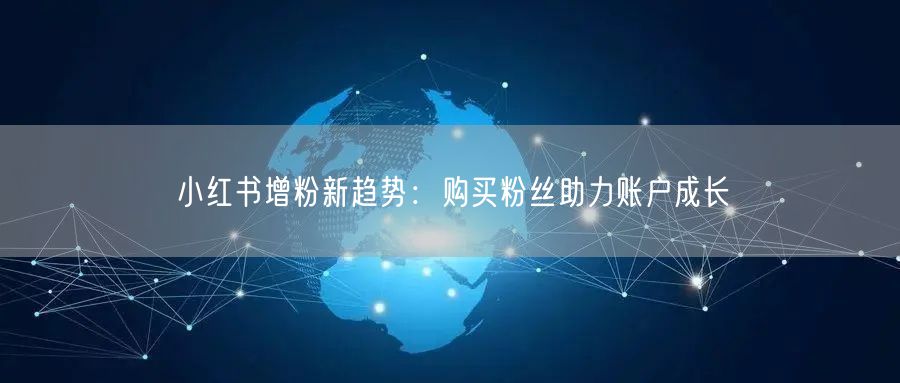 小红书增粉新趋势:购买粉丝助力账户成长