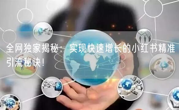 全网独家揭秘:实现快速增长的小红书精准引流秘诀!